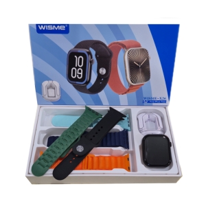 ساعت هوشمند سری 10 و ایرپاد شیشه ای ویسمی مدل WISME-X26 با 5 بند متنوع