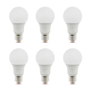 لامپ ال ای دی حبابی 9 وات نمانور مدل A60 پایه E27 مجوعه 6 عددی