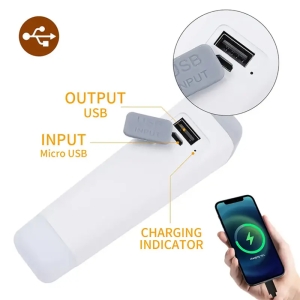 چراغ قوه و لامپ شارژی کمپینگ اسمایلینگ شارک مدل SD-0619