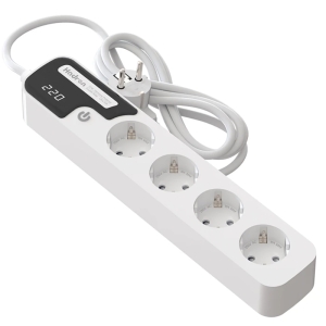  چندراهی و محافظ برق ارت‌دار 3920 وات 4 سوکت هارمونیک هادرون مدل P244 