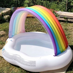 استخر بادی کودک اینتکس طرح ابر رنگین کمانی مدل 57141