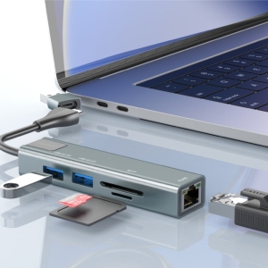  هاب USB و تایپ‌سی 5 پورت ارلدام مدل ET-HUB24 