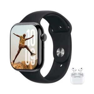 ساعت هوشمند سری ۱۰ و ایرپادپرو مدل KEQIWEAR KW55 MAX با 7 بند متنوع