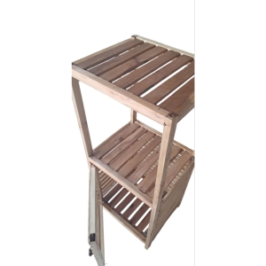 استند مخصوص جالباسی جاکیفی وجاکفشی چوبی کد63