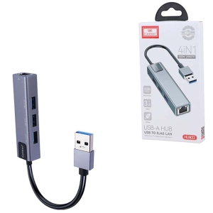  هاب USB 3.0 چهار پورت ارلدام مدل HUB22 