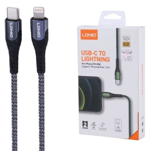 کابل تایپ سی به لایتنینگ فست شارژ الدینیو مدل LC112
