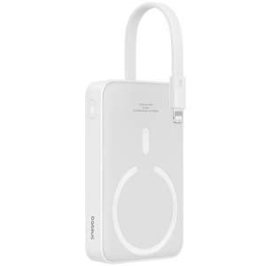  پاور بانک وایرلس مگنتی 20 وات 10000 با کابل لایتنینگ بیسوس مدل P10022108212-00 