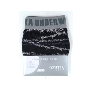 شورت اسلیپ مردانه سیلکا طرح سیم خاردار کد 1991