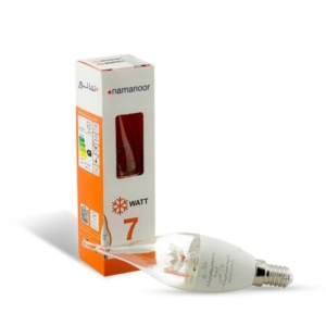 لامپ اشکی کریستالی 7 وات نمانور سرپیچ E14 مجموعه 6 عددی