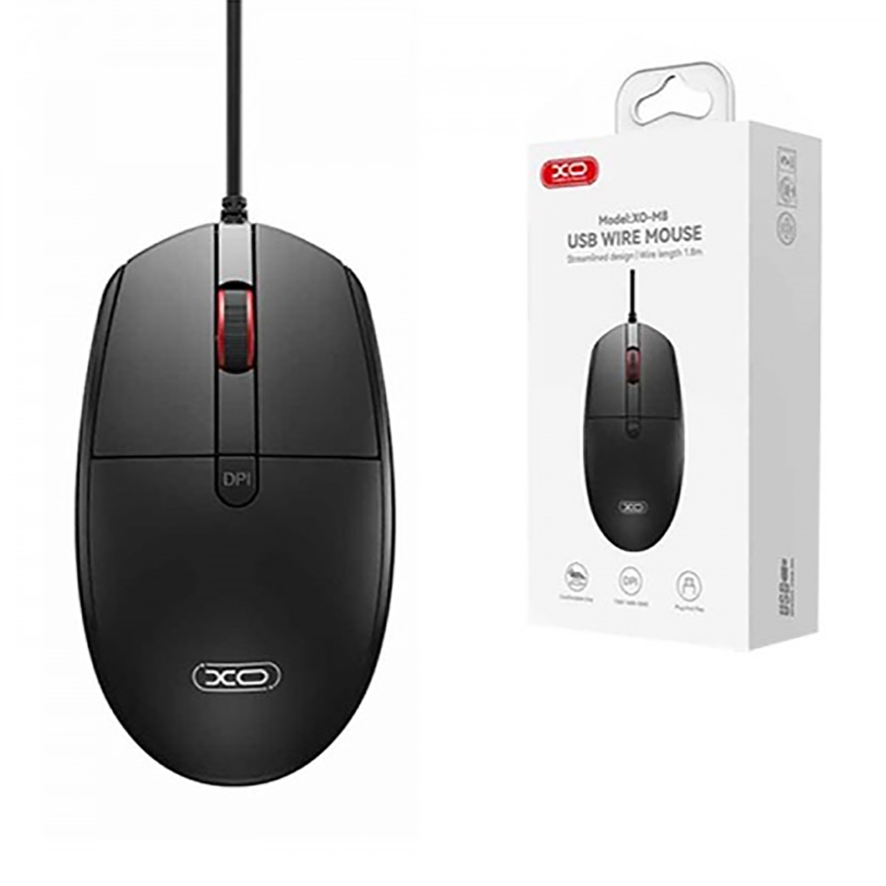  موس سیمی یو اس بی ایکس او مدل M8 