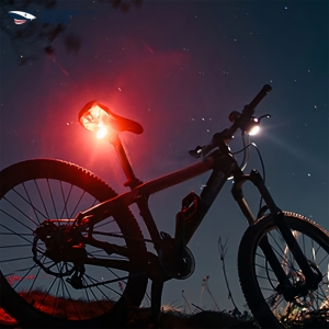 چراغ عقب شارژی ضدآب دوچرخه اسمایلینگ شارک مدل CW-D400