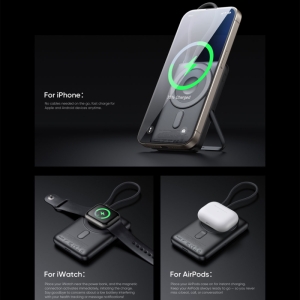  پاوربانک 10000 وایرلس 15 وات با کابل تایپ‌سی 20 وات و استند مک دودو مدل MC-6320 