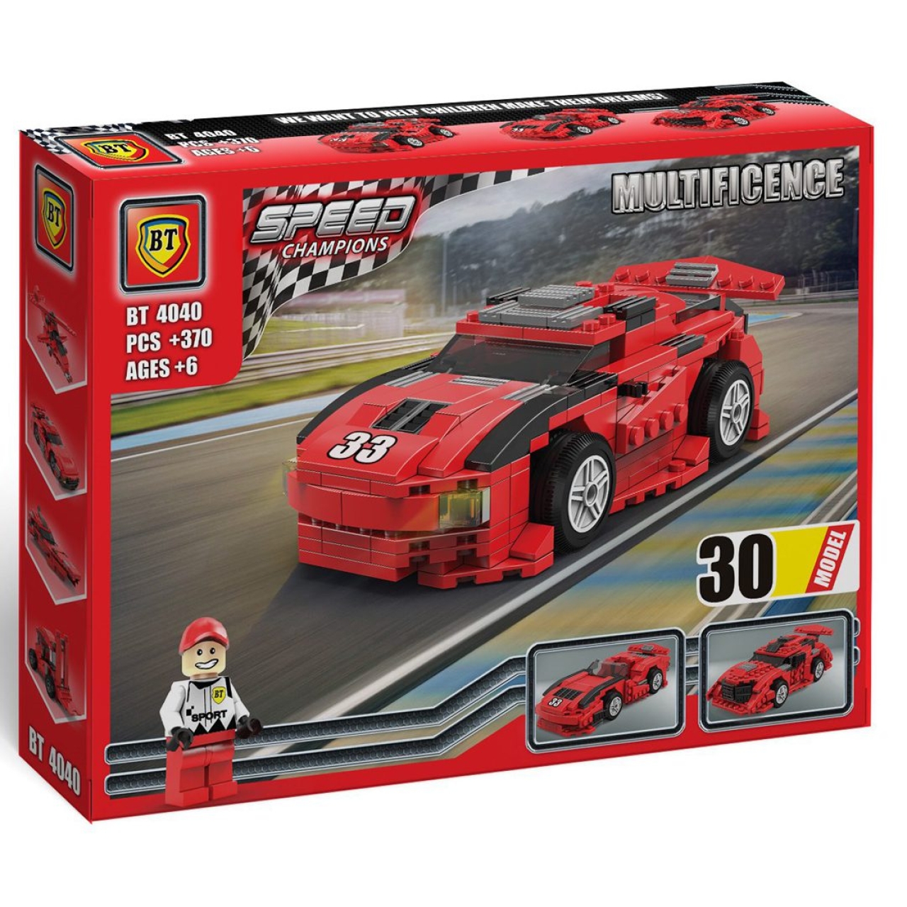 لگو ماشین BT مدل 30 نوع ماشین مسابقه 370 قطعه