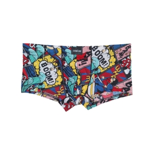 شورت نیم پا مردانه کولسی طرح BOOM کد NI-1967