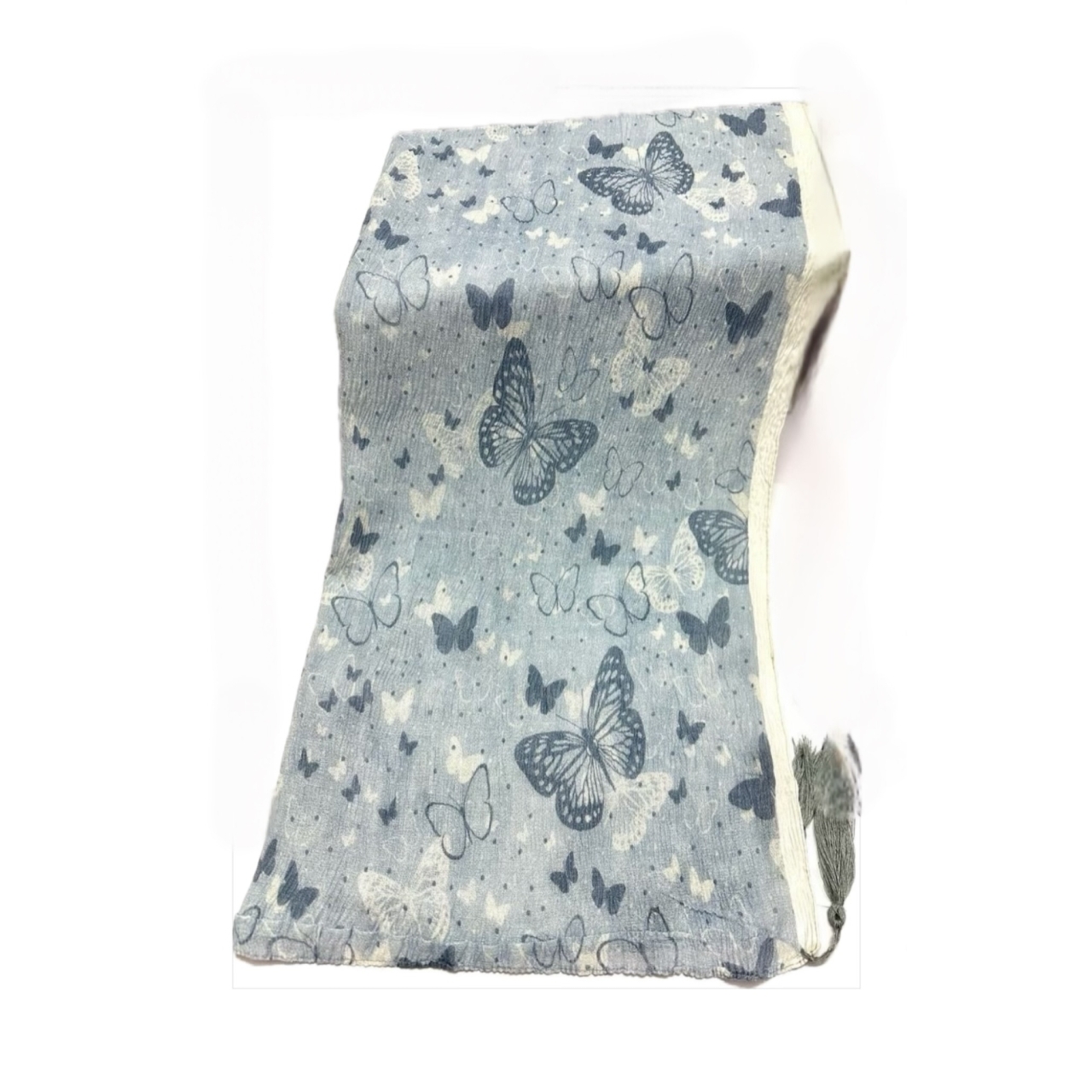 شال زنانه پلیسه نخی - طرح زیبا