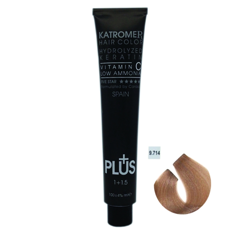 رنگ مو کاترومر شماره 9.714 رنگ وانیلی حجم 100 میلی لیتر