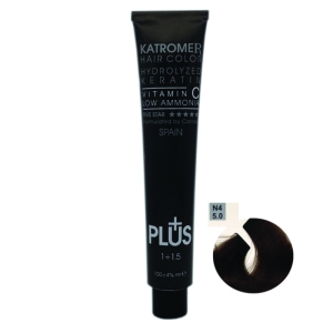 رنگ مو کاترومر شماره 4 رنگ قهوه ايي متوسط حجم 100 میلی لیتر