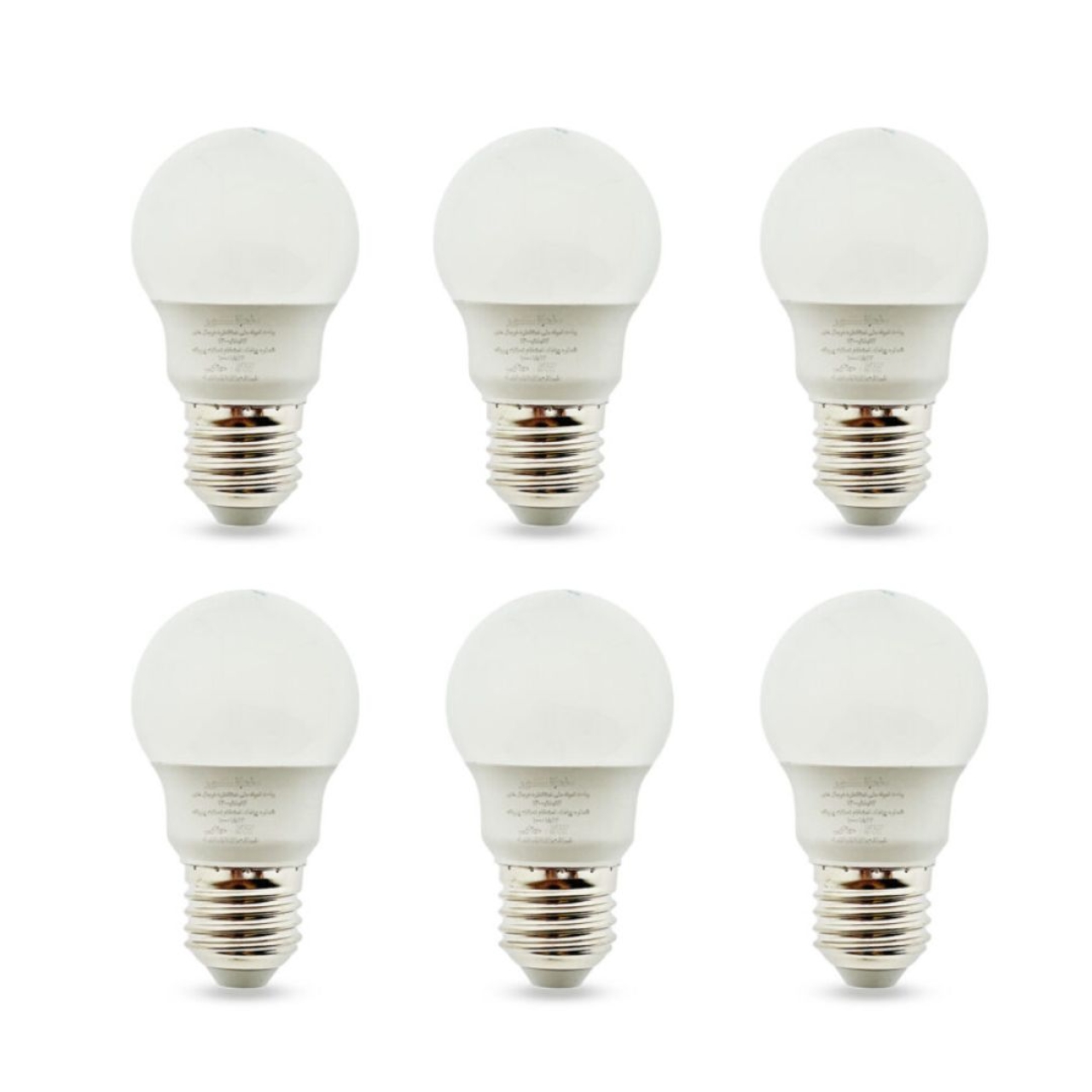 لامپ ال‌ای‌دی حبابی  5وات نمانور مدلA50 پایهE27 مجموعه 6 عددی