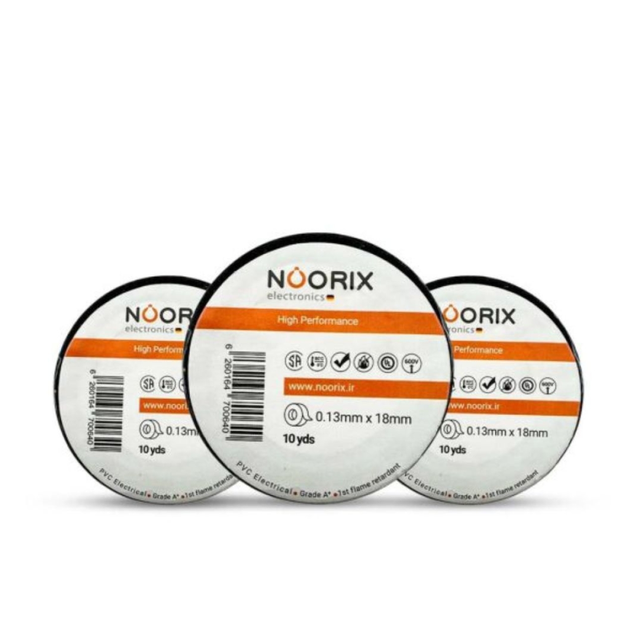چسب برق نوریکس 10 یارد مجموعه 3 عددی