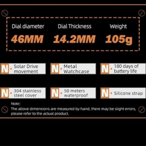 ساعت مچی مردانه نورث اج مدل EVOQUE 2 Orange