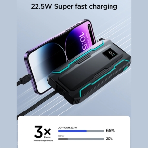  پاور بانک 10000 تایپ سی و لایتنینگ 22.5 وات جویروم مدل JR-L017 