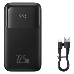  پاور بانک 20000 با کابل لایتنینگ و تایپ سی بیسوس مدل PPMD20 