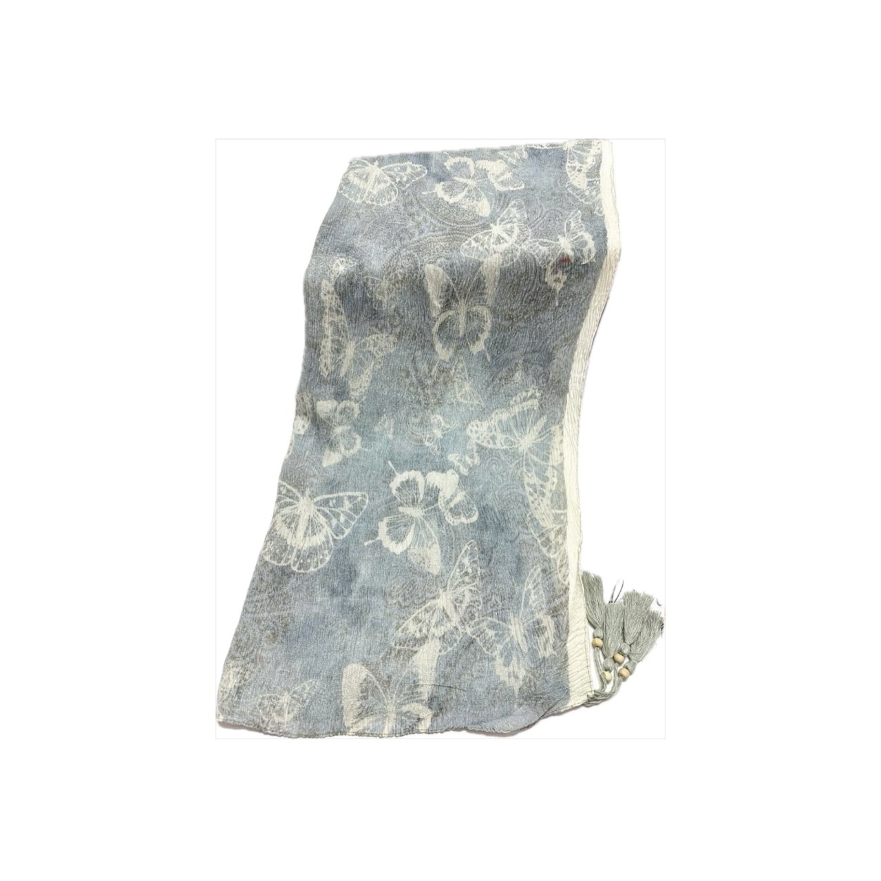 شال زنانه پلیسه نخی - طرح آینه