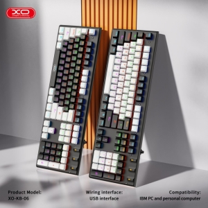  ست گیمینگ موس و کیبورد سیمی با نورپردازی RGB ایکس او مدل KB-06 