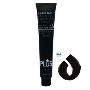 رنگ مو کاترومر شماره 5.00 رنگ قهوه ايي روشن قوي حجم 100 میلی لیتر