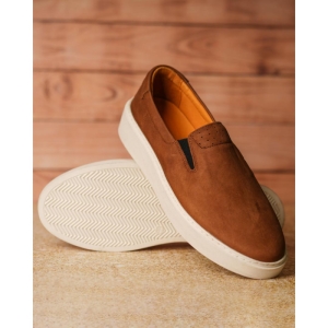 کفش مردانه چرم نعمتی اسپرت مدل palas کشی عسلی 