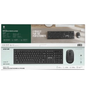  ست کیبورد و موس بی سیم گرین‌لاین مدل GKM-200 