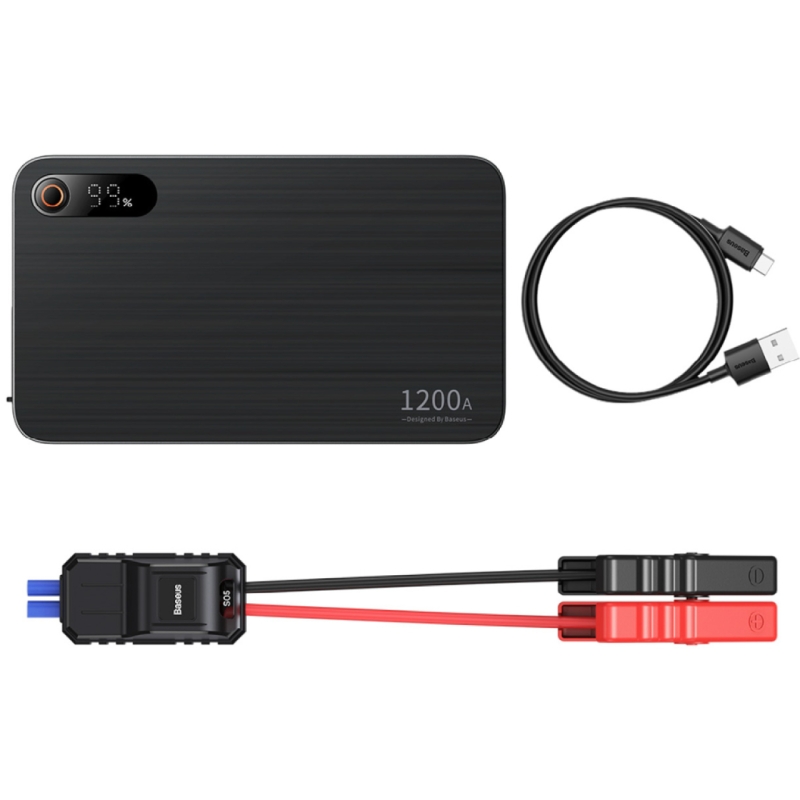  پاوربانک 12000 و جامپ استارتر خودرو بیسوس مدل BS-CH004-2 C00245700111-001 