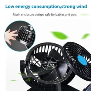  پنکه فندکی USB سه قلو خودرو مدل F4310 