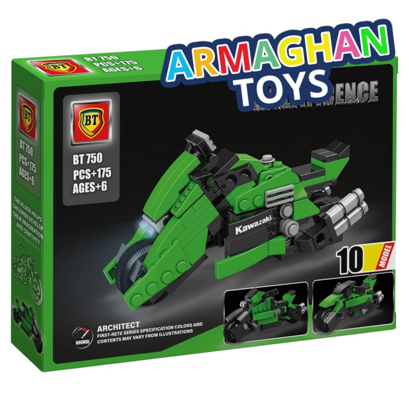 لگو BT مدل 10 نوع موتور سیکلت 175 قطعه