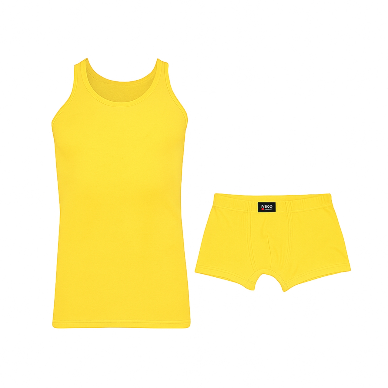 ست شورت و زیرپوش بدون آستین یقه گرد مردانه نیکو کد NIM-1954