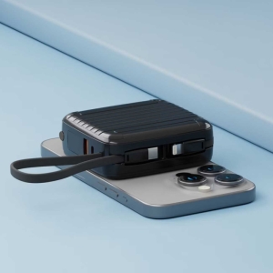  پاوربانک 10000 مگ‌سیف 15 وات، یو‌ا‌س‌بی، تایپ‌سی و لایتنینگ پورودو مدل PD-PBFCH041-BK 