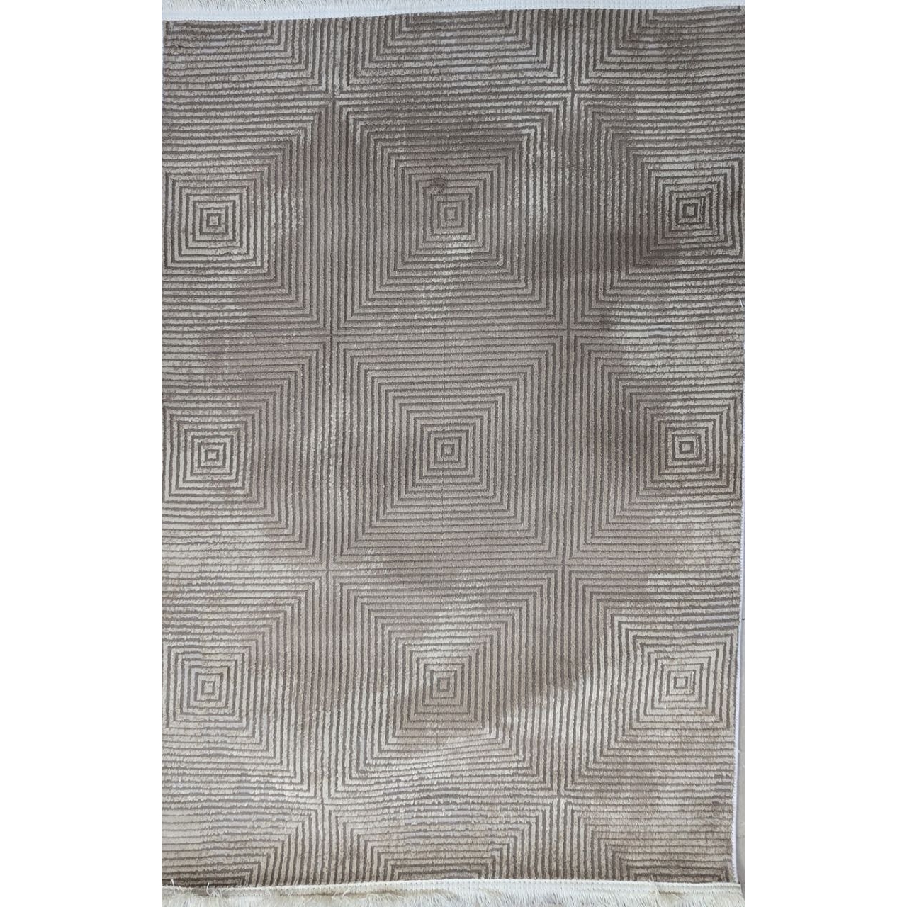 فرش ماشینی سامر طرح ۵۵۲۵ کرم نسکافه ای