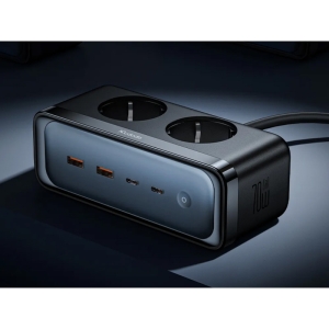  چندراهی و محافظ برق 2 سوکت، 2 یو اس بی و 2 تایپ سی 70 وات مک دودو 70 وات مدل CH-461 