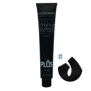 رنگ مو کاترومر شماره C4 رنگ دودی روشن حجم 100 میلی لیتر