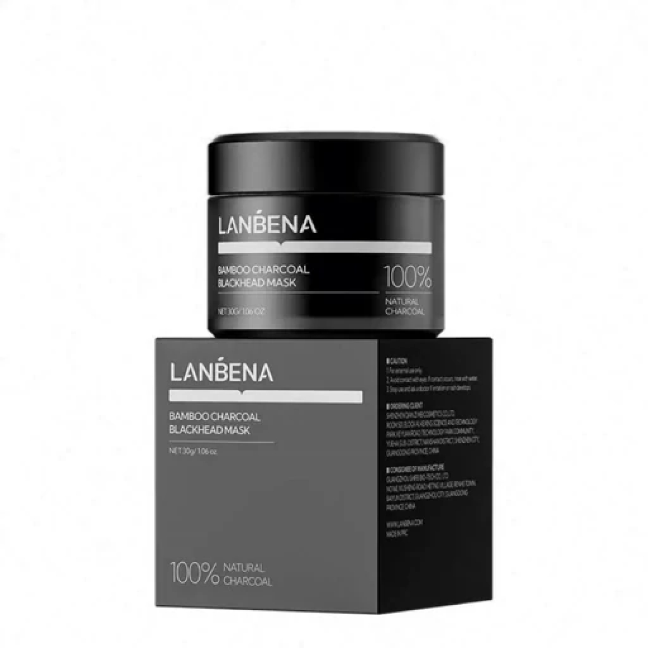 چسب بینی زغال لانبنا مدل مشکی حجم 30 گرم