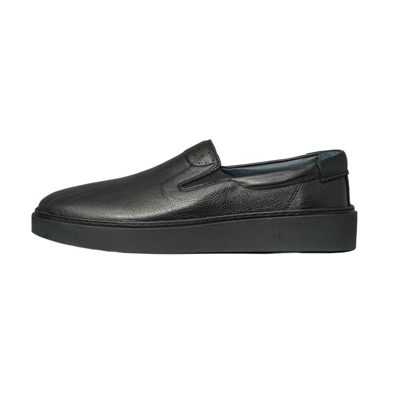 کفش مردانه چرم نعمتی اسپرت مدل palas کشی مشکی 