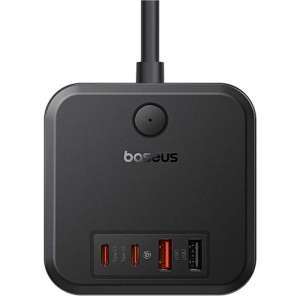  چندراهی و محافظ برق سه 4000 وات سوکت و هاب شارژ 2 یو‌اس‌بی و 2 تایپ‌سی 30 وات بیسوس مدل BPS30-3E E00066400117 