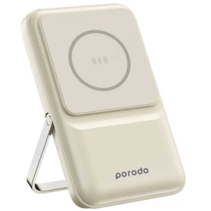  پاوربانک مگنتی 15 وات 10000 یواس بی، میکرو،لایتنینگ و تایپ سی 22.5 وات پورودو مدل PD-PBFCH039-BK 