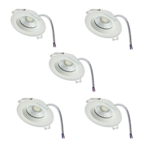 پنل توکار ال ای دی 7 وات نمانور مدل ماهک مجموعه 5 عددی