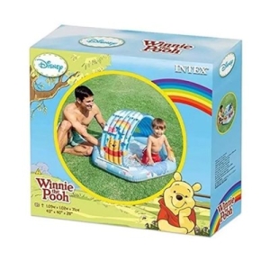 استخر بادی کودک اینتکس سایبان دار مدل خرس پو 58415