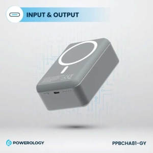  پاوربانک 30000 وایرلس 15 وات و تایپ‌سی 20 وات پاورولوژی مدل  PPBCHA81-GY 