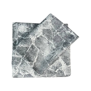 ست ملحفه کشدار یکنفره تترون 2 تکه Cheshik+کش اضافه مدل ماربل سنگی سایز 90*200 سانتی متر