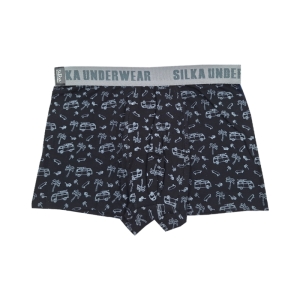 شورت نیم پا مردانه سیلکا طرح فولکس کد MNT-1988 مجموعه 3 عددی