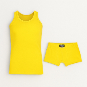 ست شورت و زیرپوش بدون آستین یقه گرد مردانه نیکو کد NIM-1954