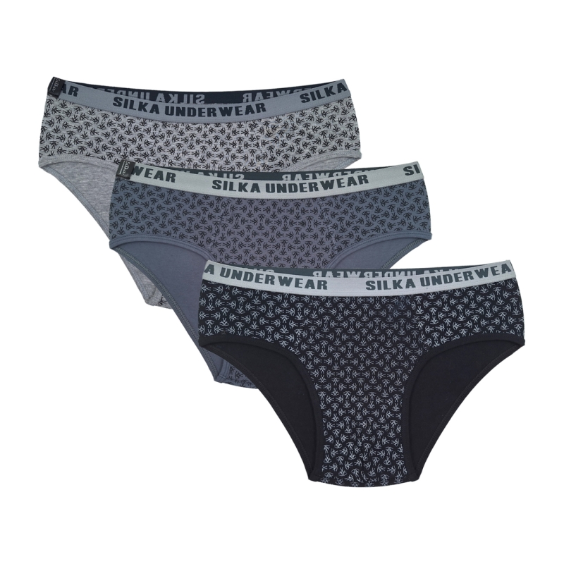 شورت اسلیپ مردانه سیلکا مدل فضایی کد MNT-1990 مجموعه 3 عددی